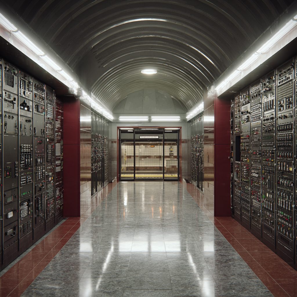 A vast, hardened sub-surface hall woven into the Underground